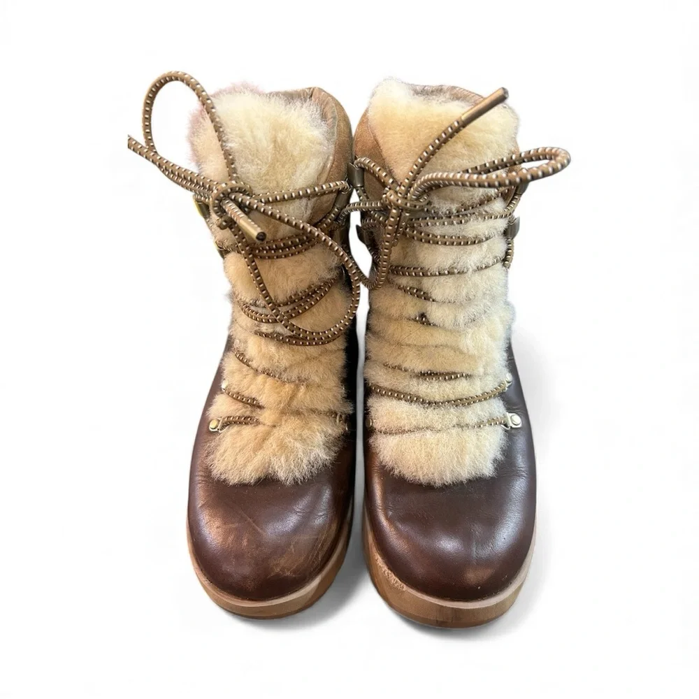 UGG/Winter Boots Women’s Waterproof Leather with Shearling stunning